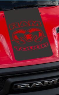 2015-16-17 Dodge Ram Hemi Rebel capucha camión calcomanía gráfico Reb-08