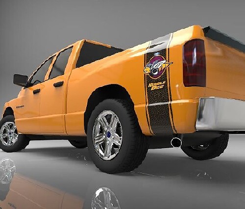 Vinilo adhesivo de franja lateral con diseño de panal Rumble Bee para Dodge Ram 1500 2500