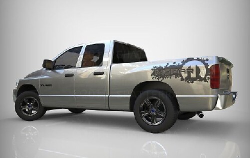 Dodge Ram 1500 2500 3500 vinilo calcomanía carreras pegatina raya Hemi Mopar 5.7L DS046