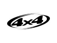 Logotipo 4x4 con marco ovalado Pegatina adhesiva de vinilo universal para Dodge Ram 1500