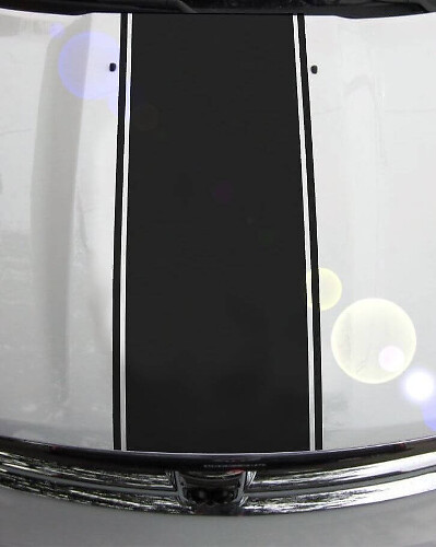 Calcomanía de vinilo con franjas contorneadas para capó para Dodge Ram 1500 2500 3500