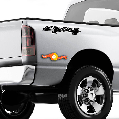 2X 2014-2020 Chevy 4x4 Calcomanías Silverado GMC Sierra Truck Bed Side Vinilo Pegatinas
