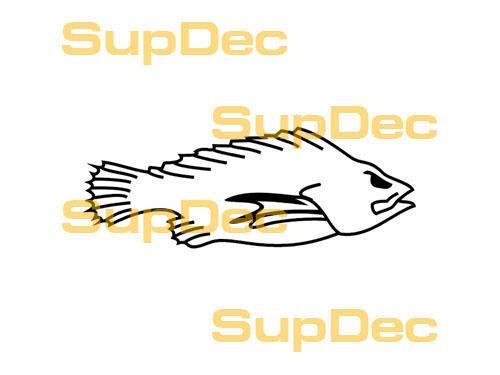 FISH Vinilo Arte Pared Ventana Baño Pegatina Adhesiva removible #1
