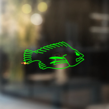 Pescado Tilapia Pegatina Universal de Vinilo_2