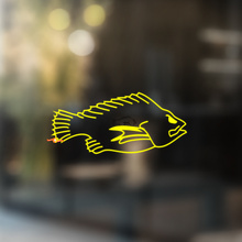 Pescado Tilapia Pegatina Universal de Vinilo_4