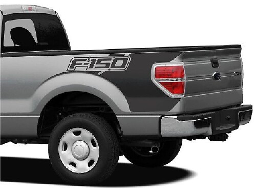 Kit de Vinilo para Lado de Caja en Negro para Camioneta Musclecar