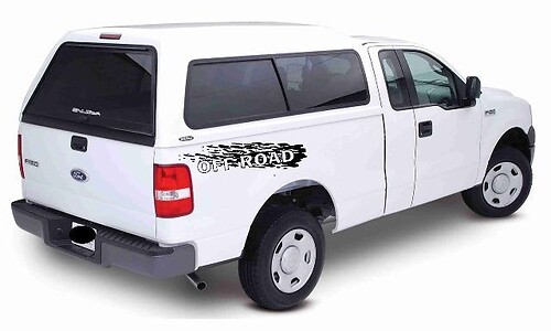 2 piezas - Calcomanías todoterreno - para pegatinas F Piezas Z71 Chevy Silverado GMC Sierra 4x4
