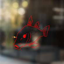 FISH Vinilo Arte Pared Ventana Pegatina Baño Desmontable #3
_2
