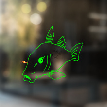 FISH Vinilo Arte Pared Ventana Pegatina Baño Desmontable #3
_3