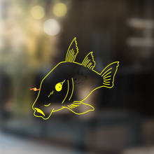 FISH Vinilo Arte Pared Ventana Pegatina Baño Desmontable #3
_4