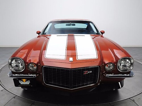 Juego de calcomanías de vinilo con franjas dobles para capó y maletero para Chevrolet Camaro Z28 1970-73