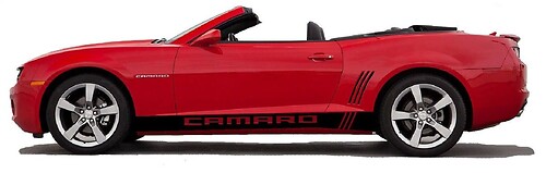 Camaro Rocker Graphics Kit de calcomanías con rayas laterales 2010 2015 LS SS LT
