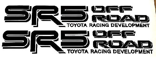 Calcomanías de vinilo laterales estilo Off Road SR5 para Toyota Tacoma