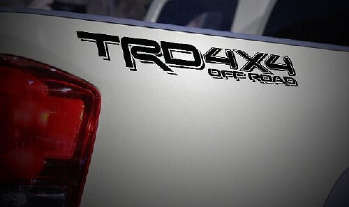 Kit de calcomanías de vinilo para laterales de cama 4x4 estilo TRD Off Road para Toyota Tacoma 2016