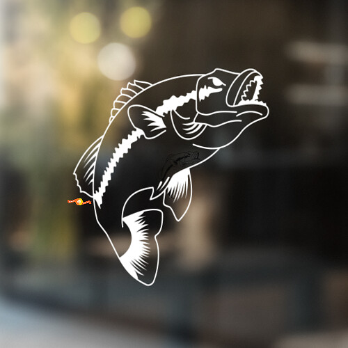 Pegatina universal de vinilo Perch Fish