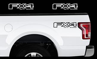 2015-2017 Ford F-150 Fx4 OFF ROAD Truck Bed Decal Set Vinilo Pegatinas