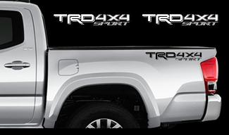 TRD 4x4 SPORT Calcomanías Toyota Tacoma Racing Truck Bed Vinilo Pegatinas X2 16-17