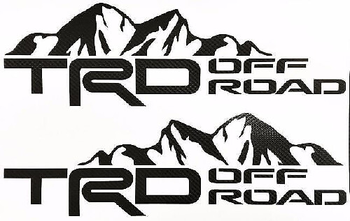 Calcomanías de vinilo TRD Off Road Mountain Side para Toyota Tacoma Tundra