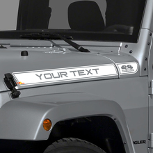 Etiqueta adhesiva de vinilo con logo 4x4 Off Road personalizado para capó, para Jeep Wrangler TJ 2