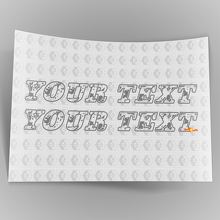 Pegatinas de vinilo con texto personalizado en estilo desgastado y rayado para Jeep Wrangler 2