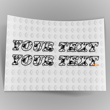 Pegatinas de vinilo con texto personalizado en estilo desgastado y rayado para Jeep Wrangler 3