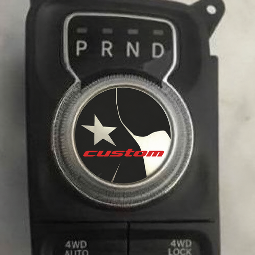 custom Texas Flag Shift Knob Pair Universal Adhesivo de vinilo para Dodge Ram 1500