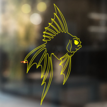 Pegatina adhesiva universal de vinilo Veiltail Goldfish_4
