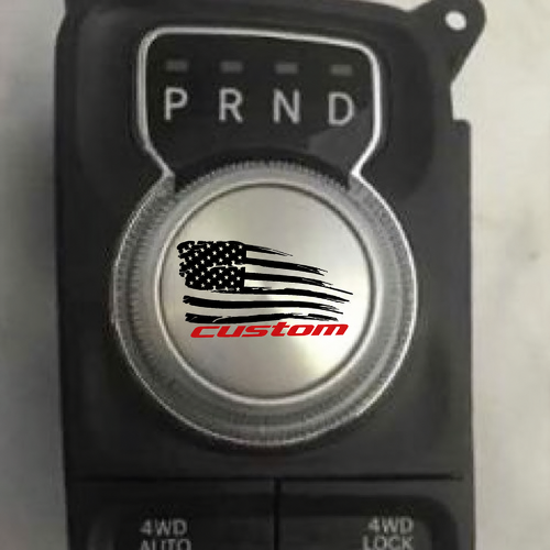 Pomo de cambio personalizado con bandera americana Vinilo adhesivo universal para Dodge Ram 1500