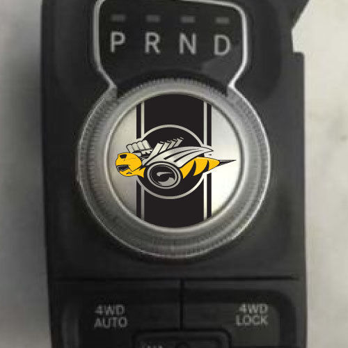 Dodge Ram Rumble Bee Stinger Edition logo Shift Knob calcomanía vinilo gráfico