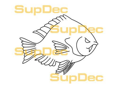 PESCADO Vinilo Arte Pared Ventana Baño Pegatina Calcomanía removible #13
