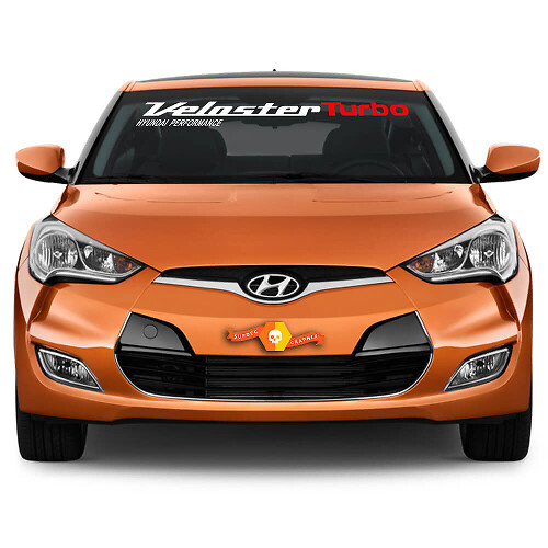 Vinilo adhesivo para parabrisas Veloster Turbo para Hyundai Veloster 2011-2017