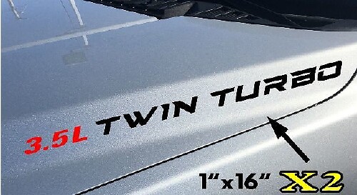 Vinilo adhesivo para capó 3.5L Twin Turbo para Musclecar F-150 EcoBoost V6