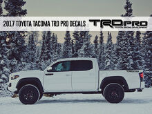 Adhesivo de Vinilo con Logo TRD Pro para la Cabecera de la Cama de Toyota Tundra_2