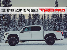 Adhesivo de Vinilo con Logo TRD Pro para la Cabecera de la Cama de Toyota Tundra_3