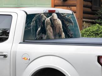 Rampage George Movie 2018 Etiqueta de la ventana trasera Pegatina Camioneta SUV Coche de cualquier tamaño