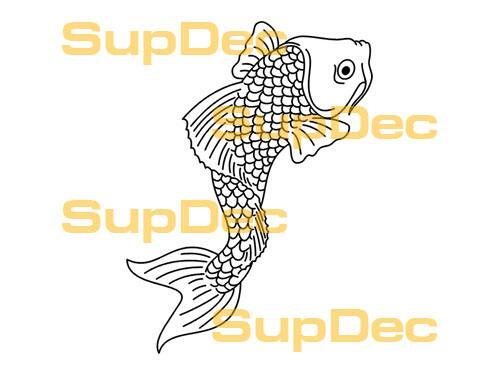 PESCADO Vinilo Arte Pared Ventana Baño Pegatina Calcomanía removible #15
