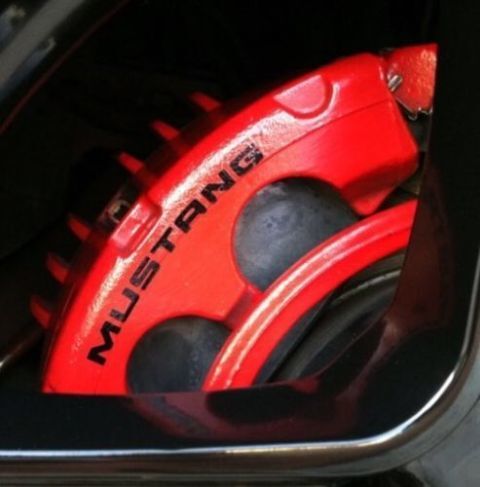 Calcomanía de vinilo de alta temperatura para caliper de freno para Musclecarmodel