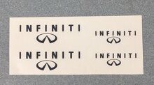 Juego de pegatinas de vinilo para pinza de freno con logo Infiniti para Infiniti_2