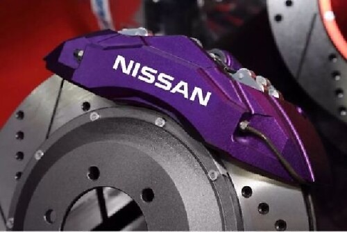 Juego de adhesivos de vinilo para pinzas de freno Nissan alta temperatura para coches Nissan