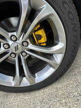 Dodge Challenger R/T RT Curvado Caliper Freno ALTA TEMP Vinilo Pegatina Calcomanía (cualquier color) 6X
 5