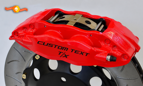 CUSTOM TEXT T/X Caliper Lettering Set Universal Adhesivo de vinilo para Dodge Challenger