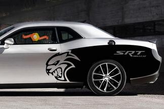Calcomanías gráficas de vinilo personalizadas SRT Hellcat Billboard Dodge Challenger 2015 2016 2017