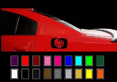 Dodge Charger Mopar Skull Gas Cap Calcomanía Superposición R/T Hemi Vinilo Pegatinas 2011-18