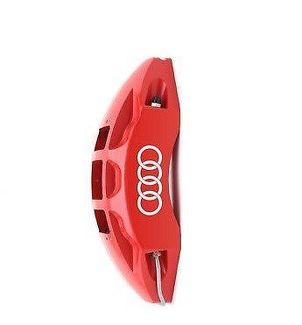 Audi Rings Logo Pinza de freno de alta temperatura. Calcomanía de vinilo (cualquier color) 6 X