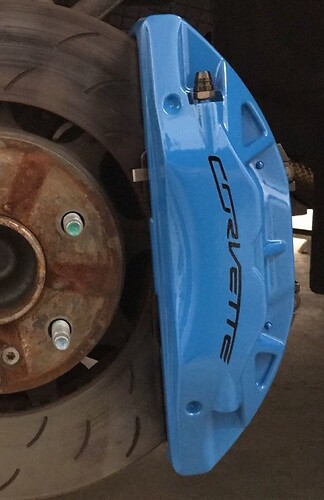 Corvette C7 pinza de freno curvada pegatinas de vinilo de alta temperatura conjunto de 6
 1