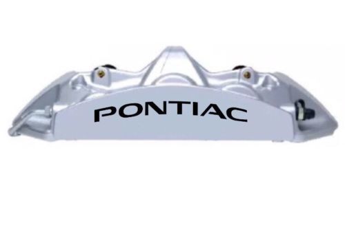 Juego de calcomanías de vinilo de alta temperatura para pinzas de freno curvas Pontiac