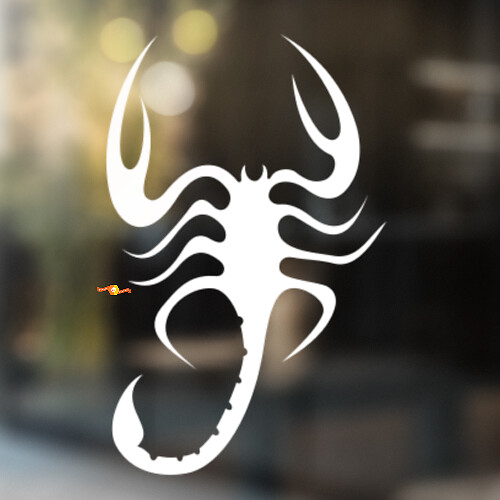 Pegatina Universal de Vinilo Scorpion