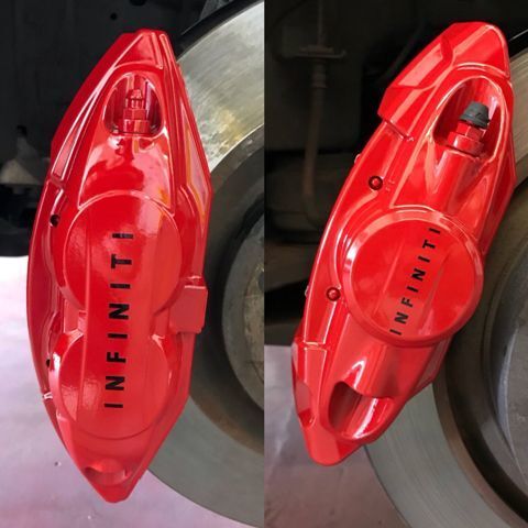 Juego de 6 Calcomanías de Vinilo para Calibrador de Freno Infiniti Resistente a Alta Temperatura