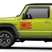 Juego de pegatinas de vinilo con bandera lateral de Suzuki Jimny JDM
 3