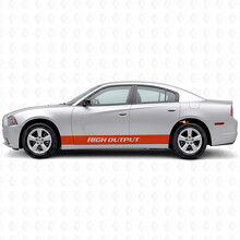 Kit de vinilos laterales de franjas rectas de alta potencia para Dodge Charger 2011-2014_4